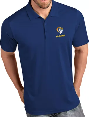 Antigua Men's Los Angeles Rams Royal Tribute Performance Polo