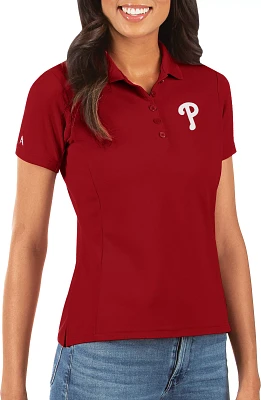 Antigua Women's Philadelphia Phillies Red Legacy Pique Polo