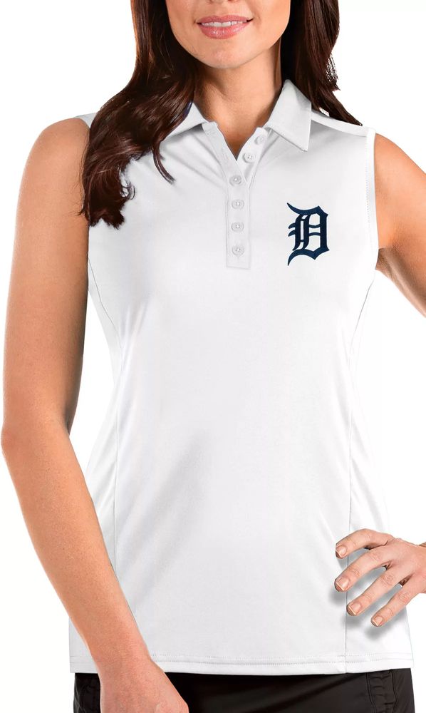 Dick's Sporting Goods Antigua Women's Detroit Tigers White Tribute  Sleeveless Polo
