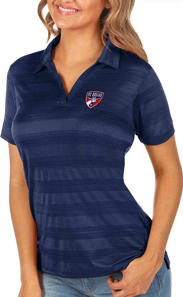 Antigua Women's FC Dallas Navy Compass Polo