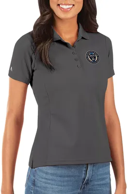 Antigua Women's Philadelphia Union Grey Legacy Pique Polo