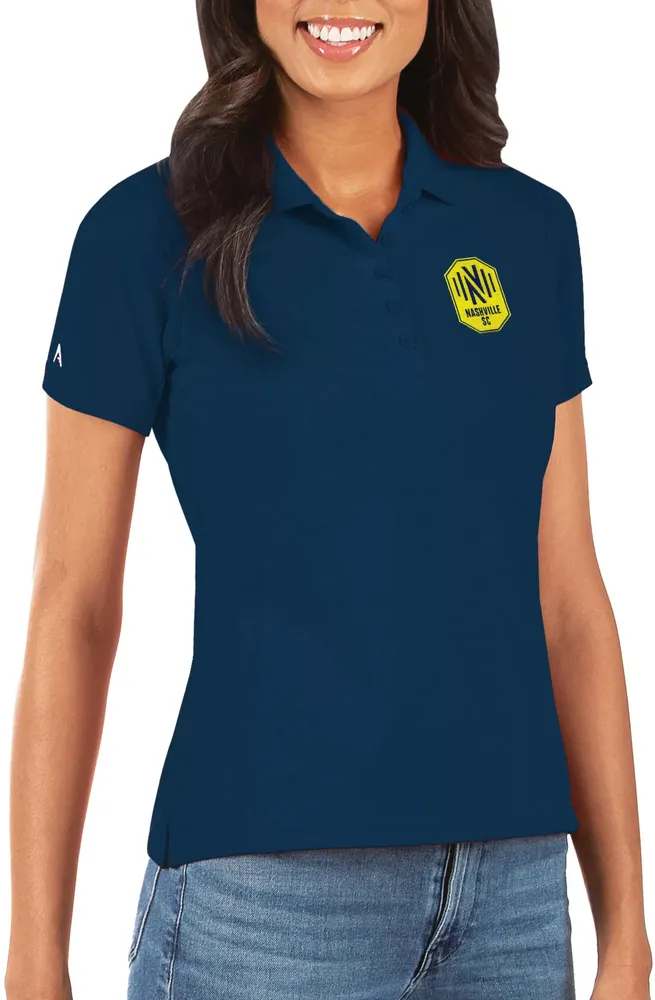 Antigua Women's Nashville Soccer Club Navy Legacy Pique Polo