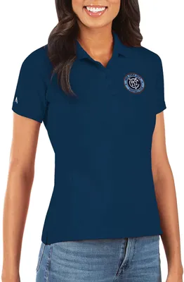 Antigua Women's New York City FC Navy Legacy Pique Polo