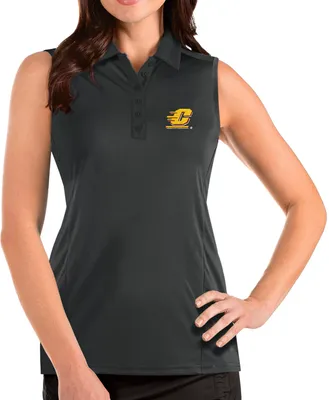 Antigua Women's Central Michigan Chippewas Grey Tribute Sleeveless Tank Top