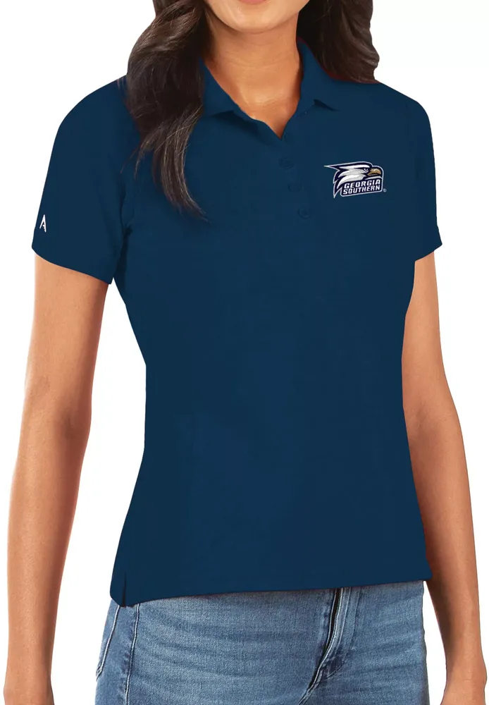 Antigua Women's Georgia Southern Eagles Navy Legacy Pique Polo