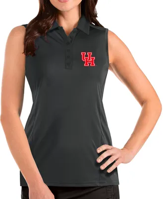 Antigua Women's Houston Cougars Grey Tribute Sleeveless Tank Top