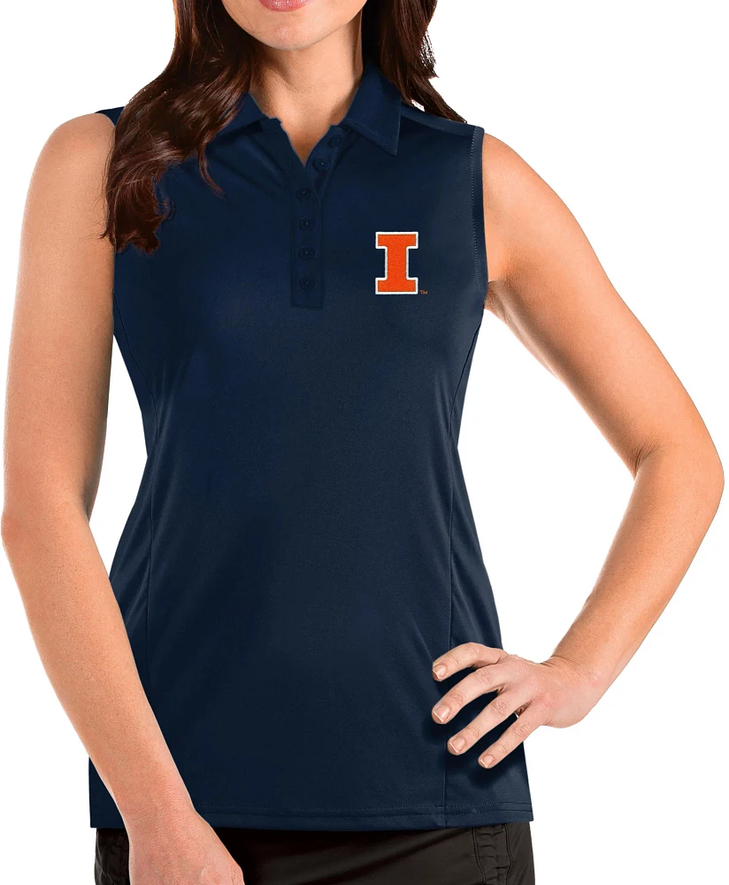 Antigua Women's Illinois Fighting Illini Tribute Sleeveless Tank Top