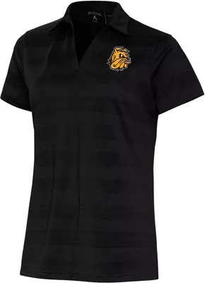 Antigua Women's Minnesota-Duluth  Bulldogs Black Compass Polo