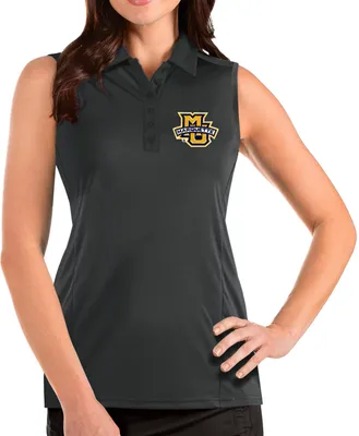 Antigua Women's Marquette Golden Eagles Grey Tribute Sleeveless Tank Top