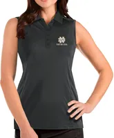 Antigua Women's Notre Dame Fighting Irish Grey Tribute Sleeveless Tank Top