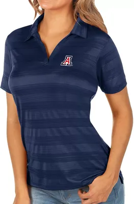 Antigua Women's Arizona Wildcats Navy Compass Polo