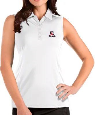 Antigua Women's Arizona Wildcats Tribute Sleeveless Tank White Top