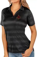 Antigua Women's Texas State Bobcats Black Compass Polo