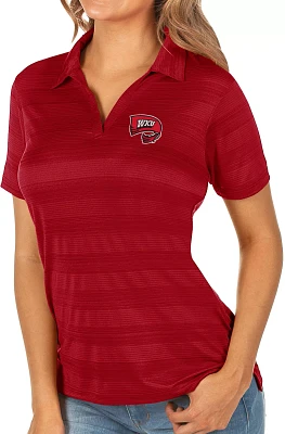 Antigua Women's Western Kentucky Hilltoppers Red Compass Polo