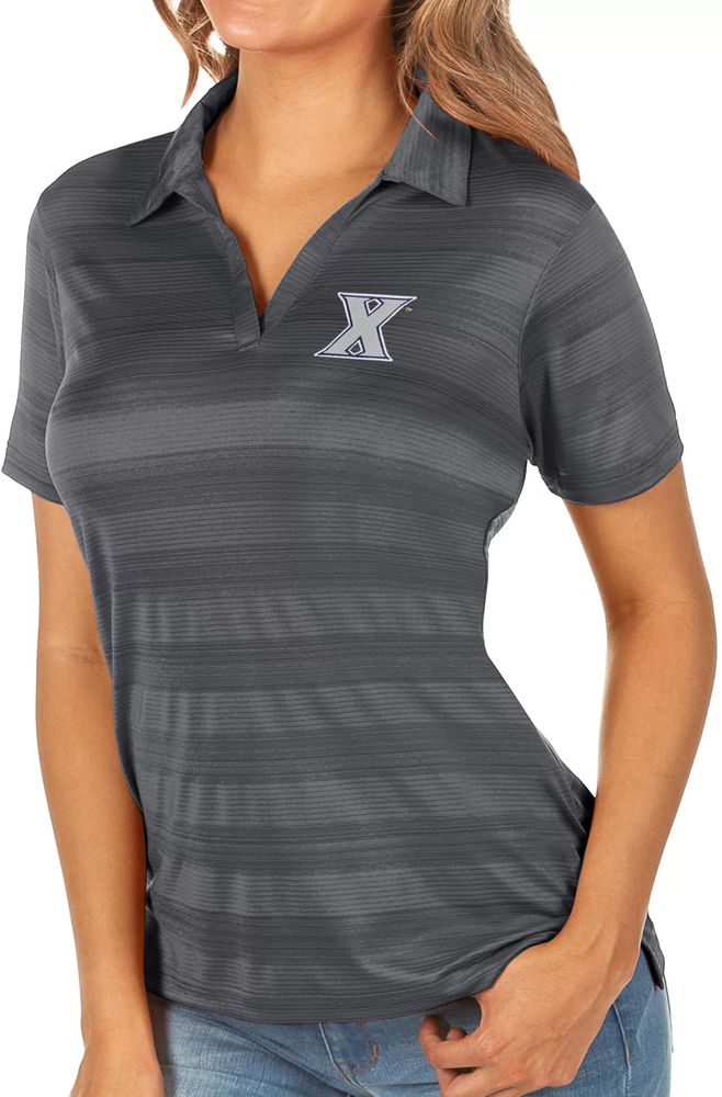 Antigua Women's Xavier Musketeers Compass Polo