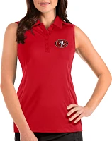 Antigua Women's San Francisco 49ers Tribute Sleeveless Performance Polo