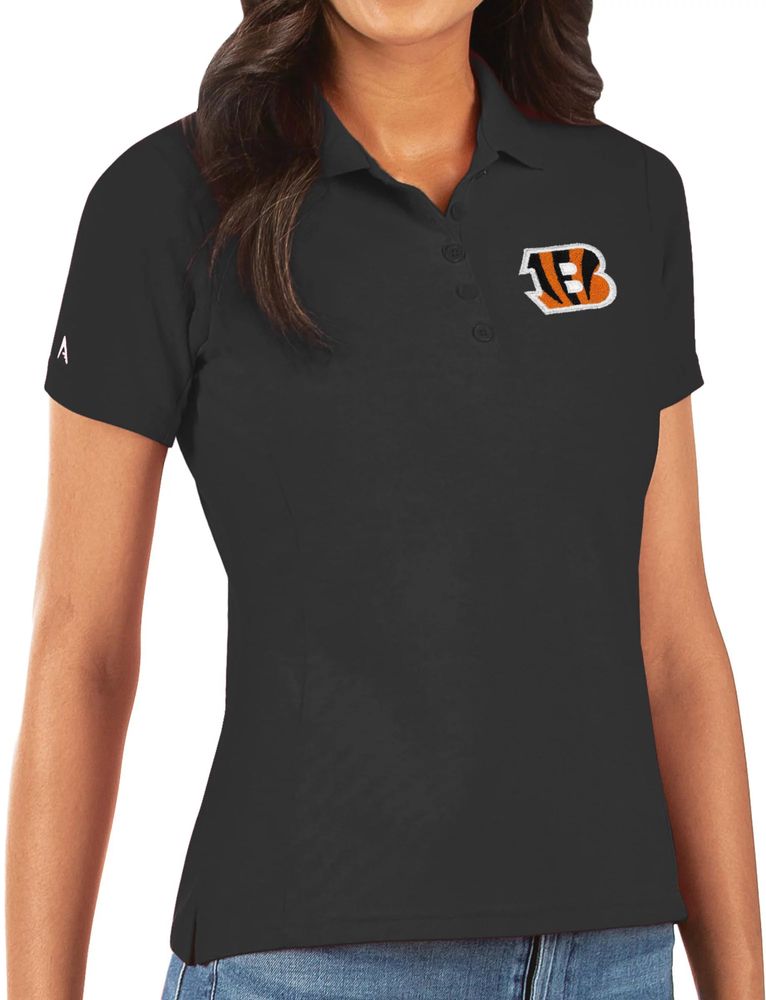 Antigua Men's Cincinnati Bengals Tribute White Polo