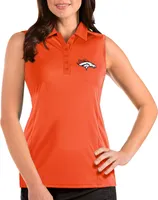 Antigua Women's Denver Broncos Tribute Sleeveless Performance Polo