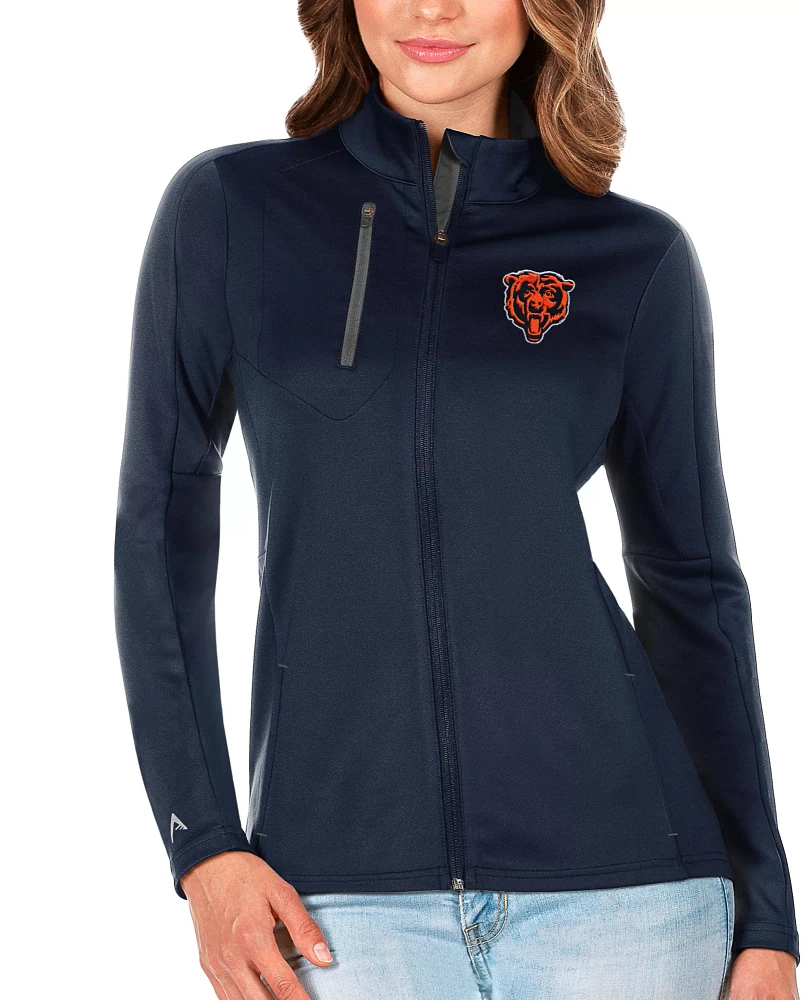 Antigua Women's Chicago Bears Navy Generation Half-Zip Pullover