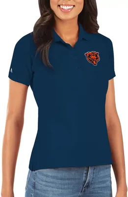 Antigua Women's Chicago Bears Navy Legacy Polo