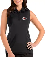 Antigua Women's Kansas City Chiefs Tribute Sleeveless Performance Polo