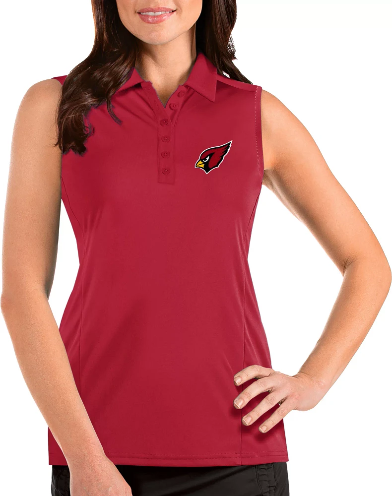 Antigua Women's Arizona Cardinals Tribute Sleeveless Performance Polo