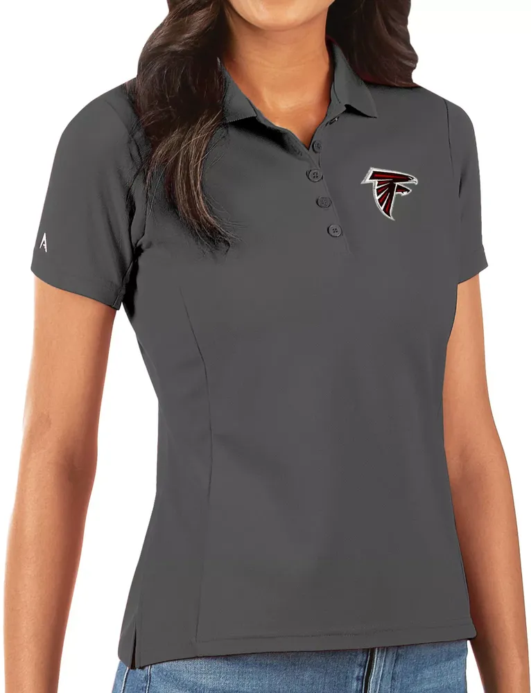 Antigua Women's Atlanta Falcons Grey Legacy Pique Polo