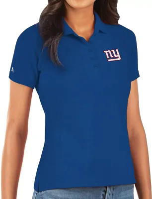 Antigua Women's New York Giants Royal Legacy Pique Polo