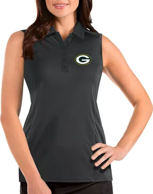 Antigua Women's Green Bay Packers Tribute Sleeveless Performance Polo