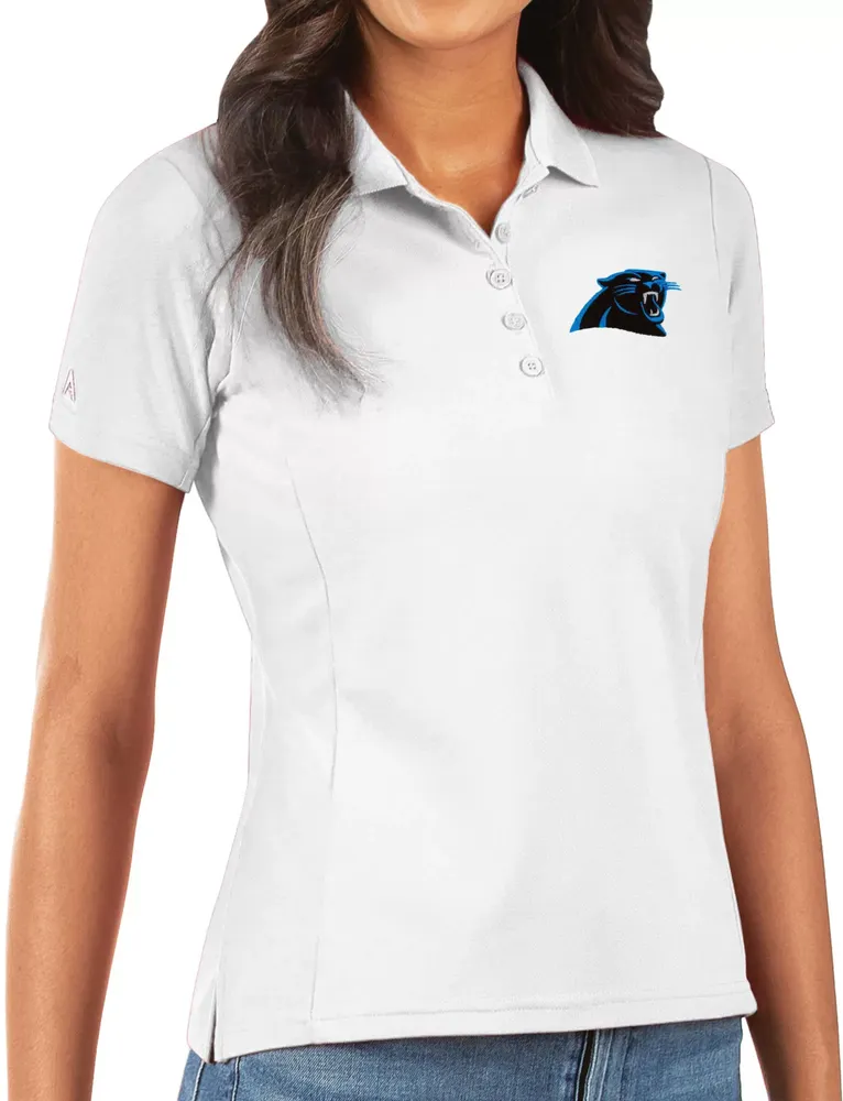 Antigua Women's Carolina Panthers White Legacy Pique Polo