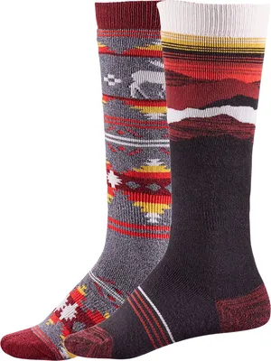 Alpine Design Youth Snow Sport Socks - 2 Pack