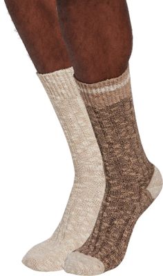 Alpine Design Men's Cotton Ragg Socks – 2 Pack