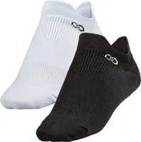 CALIA Women's Double Tab No Show Socks - 2 Pack