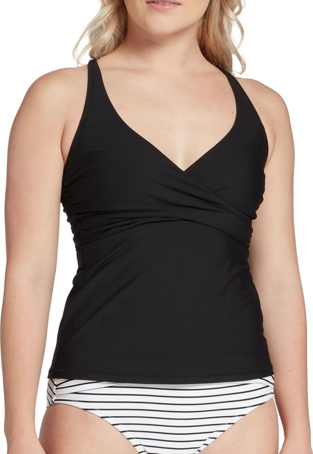 calia tie front tankini