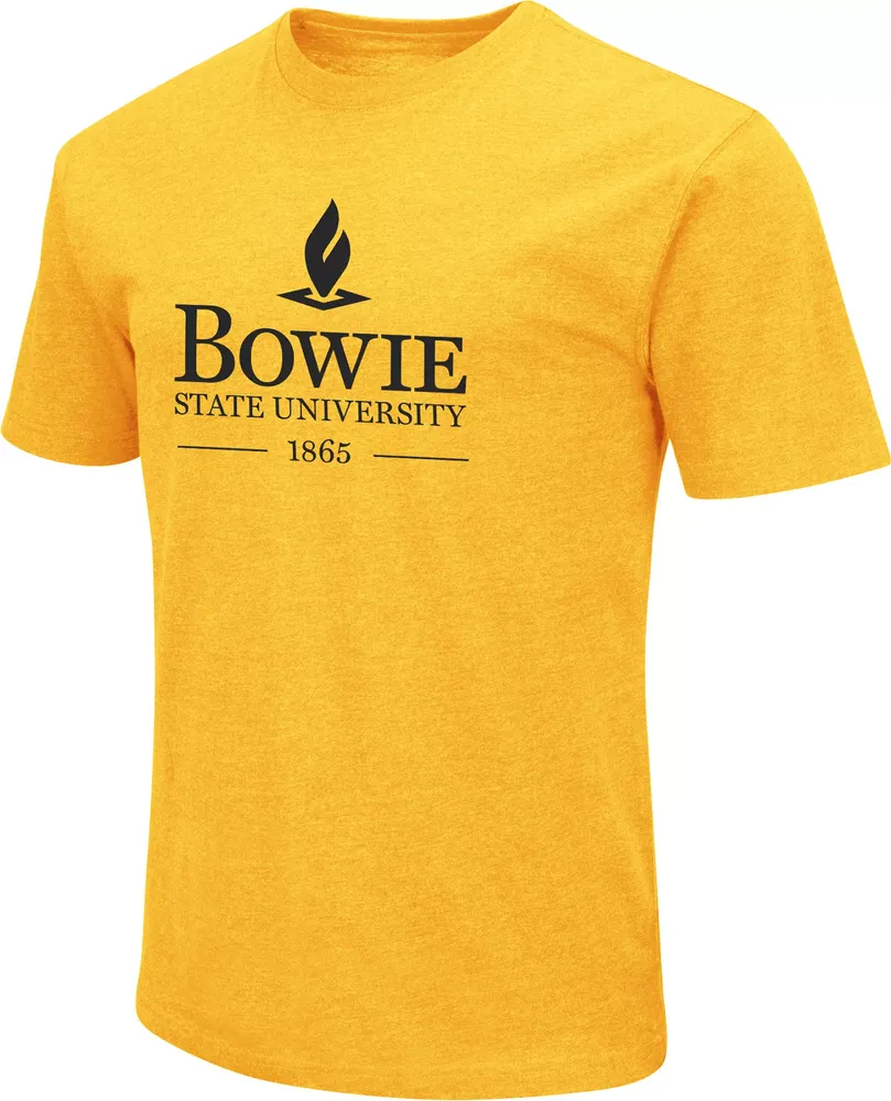 Colosseum Men's Bowie State Bulldogs Gold Dual Blend T-Shirt