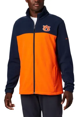 Columbia Men's Auburn Tigers Blue Flanker Full-Zip Fleece Jacket