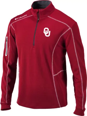 Columbia Men's Oklahoma Sooners Crimson Shotgun Quarter-Zip Shirt