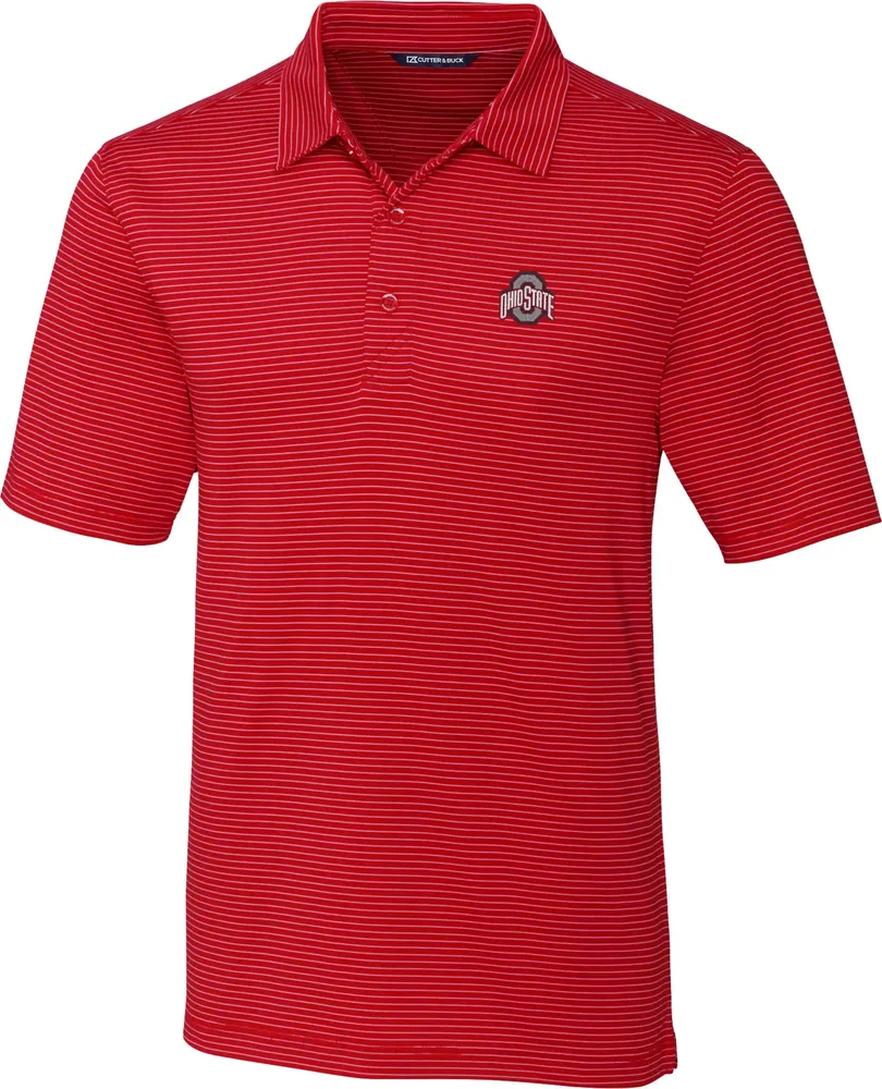 Cutter & Buck Men's Ohio State Buckeyes Scarlet Forge Polo