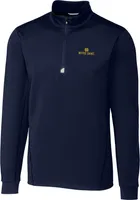 Cutter & Buck Men's Notre Dame Fighting Irish Navy Traverse Half-Zip Shirt