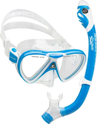 Cressi Youth Pegaso/Iguana Dry Snorkel Combo