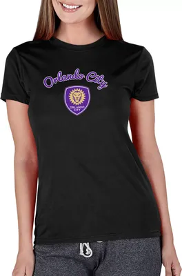 Concepts Sport Women's Orlando City Marathon Black Short Sleeve Top