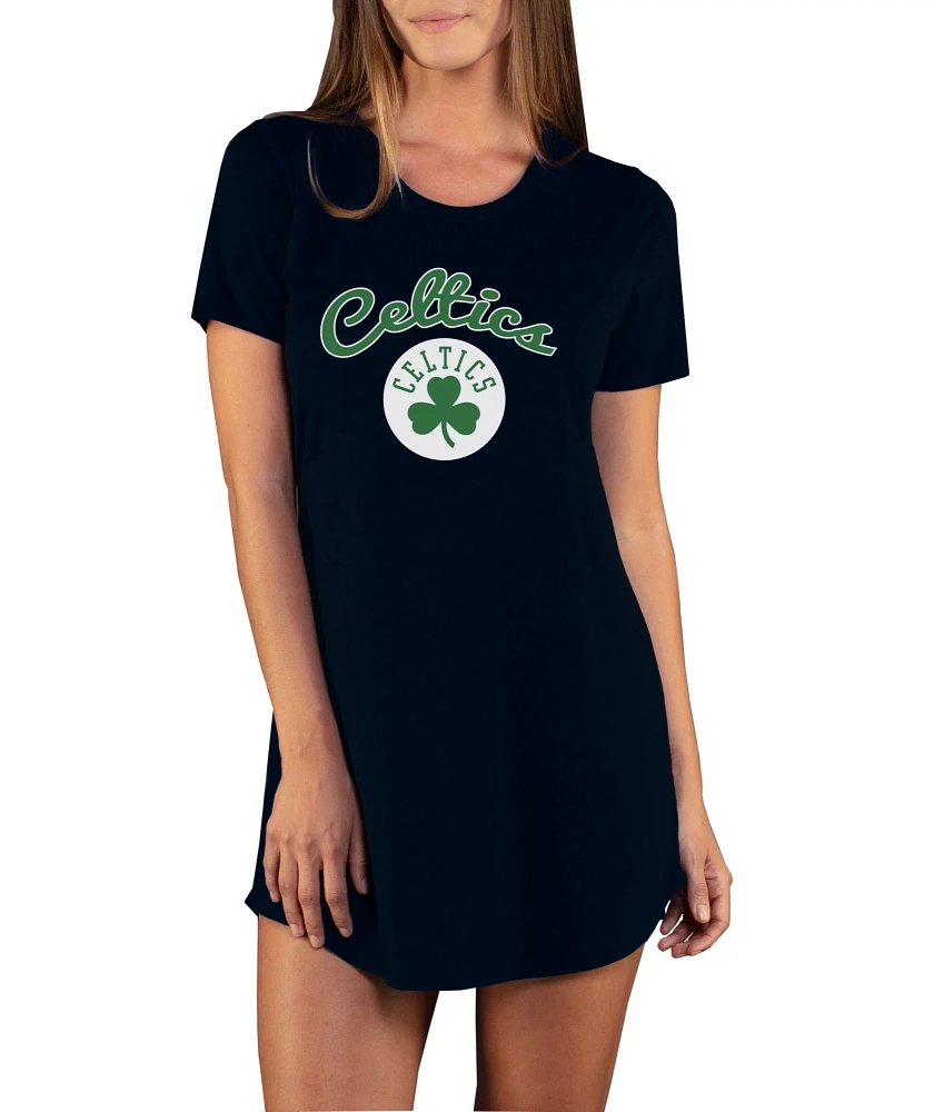 Concepts Sport Women's Boston Celtics Marathon Black Night T-Shirt