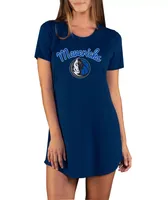 Concepts Sport Women's Dallas Mavericks Marathon Navy Night T-Shirt