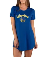 Concepts Sport Women's Golden State Warriors Marathon Blue Night T-Shirt