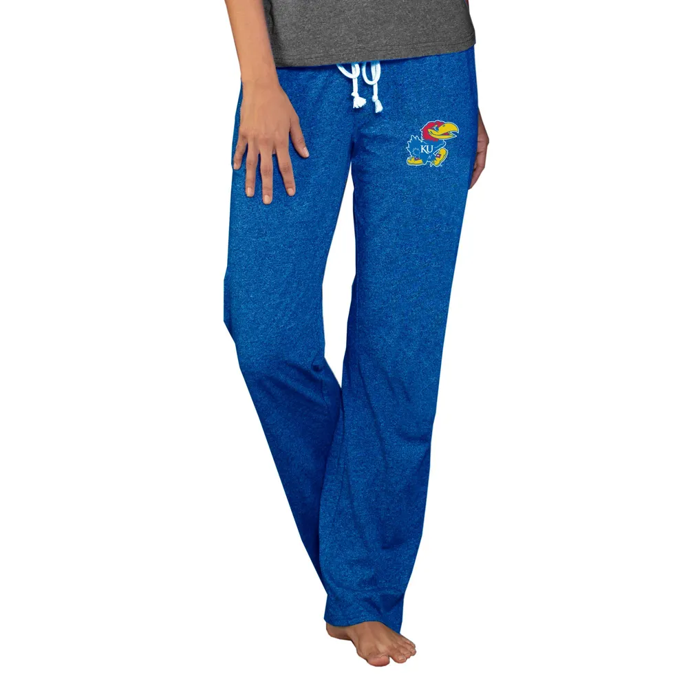 Concepts Sport Women's Kansas Jayhawks Blue Quest Knit Pants