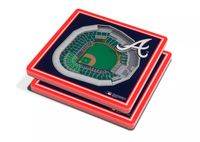 You the Fan Atlanta Braves Stadium View Coaster Set