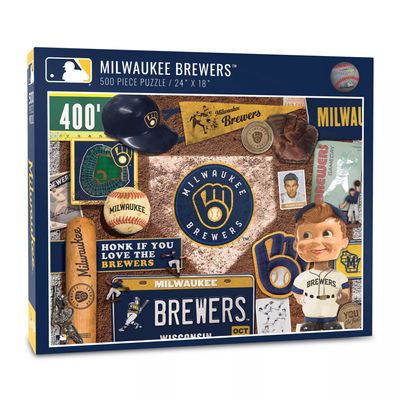 You The Fan Milwaukee Brewers Retro Series 500-Piece Puzzle