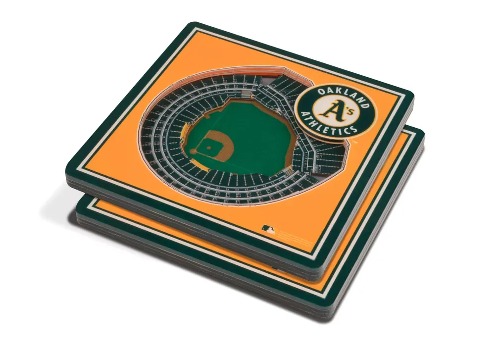 You the Fan Oakland Athletics Stadium View Coaster Set