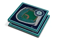 You the Fan Seattle Mariners Stadium View Coaster Set