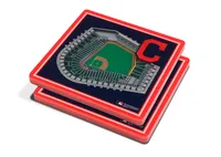 You the Fan Cleveland Guardians Stadium View 3D Coaster Set